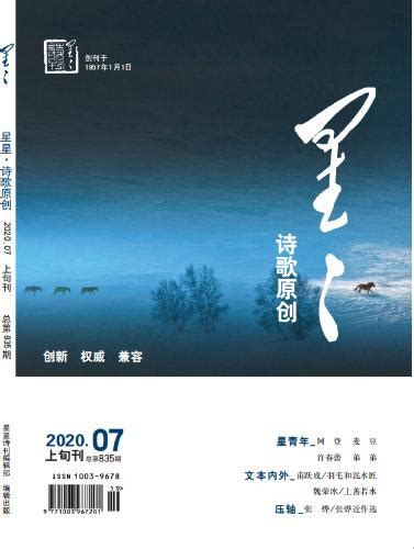 《星星·诗歌原创》2020年7期目录-中国诗歌网