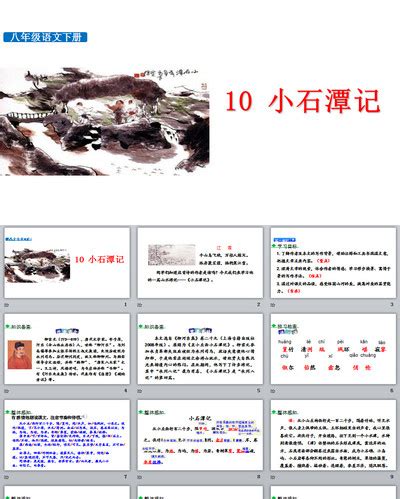 初中语文人教部编版八年级下册小石潭记教学设计-教习网|教案下载