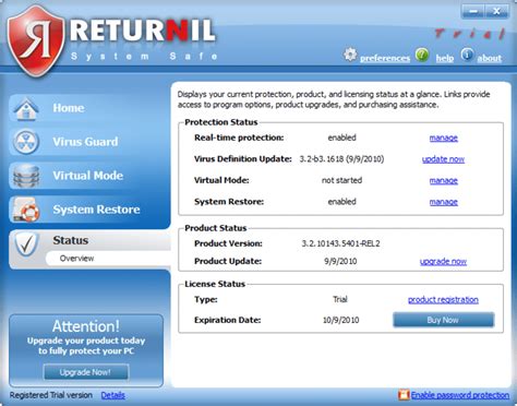 Returnil Virtual System 2011 - Download