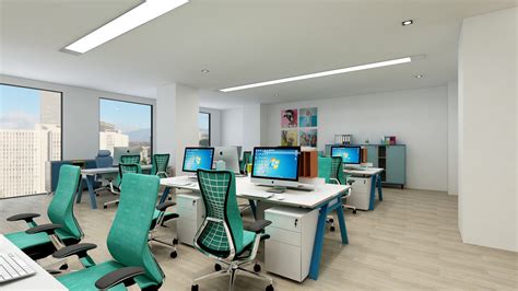 互联网企业办公室装修设计效果图_岚禾设计