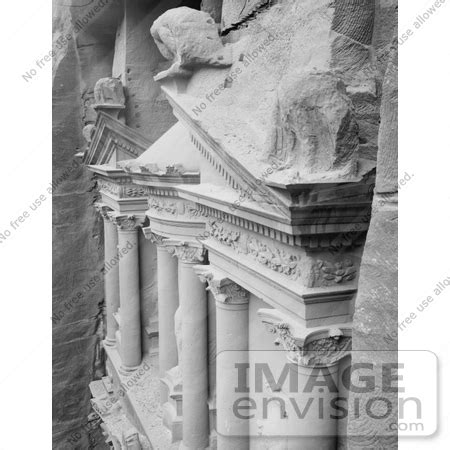 Picture of the Second Story With Portico at the Treasury, Petra, Jordan ...