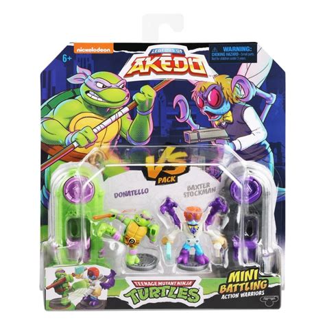 Buy Akedo Teenage Mutant Ninja Turtles Versus Pack Donatello Vs Baxter ...