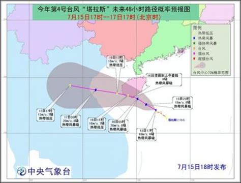 台风路径实时发布系统 最新台风塔拉斯实时路径图-闽南网