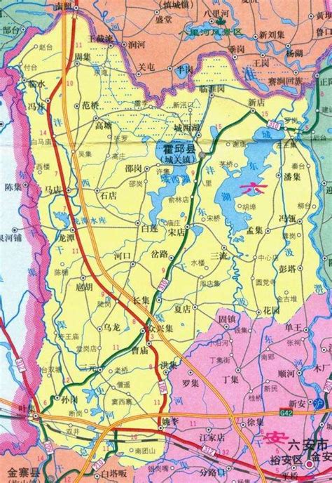 霍邱县地图超清明细图下载-霍邱县地图高清版超清明细图 - 极光下载站