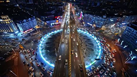 4K航拍哈尔滨东北城市夜景交通车流—高清视频下载、购买_视觉中国视频素材中心