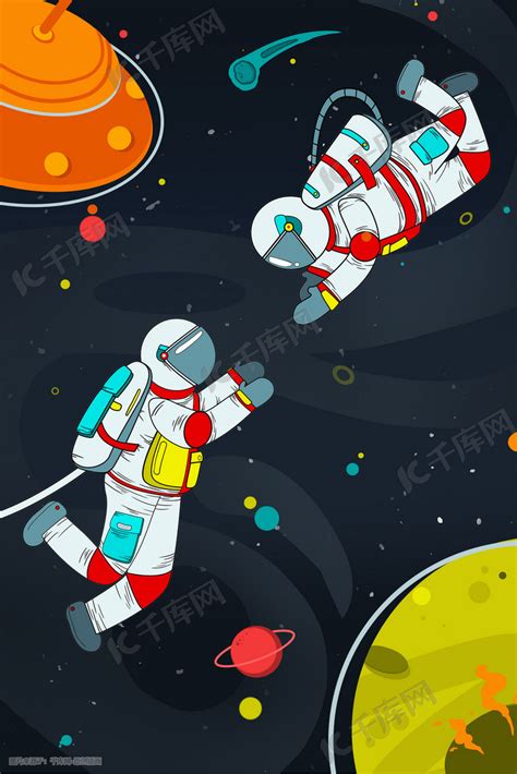 太空生活_儿童科幻画