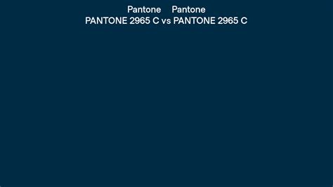 Pantone 2965 C vs PANTONE 2965 C side by side comparison