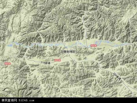 日喀则市地图 - 日喀则市卫星地图 - 日喀则市高清航拍地图