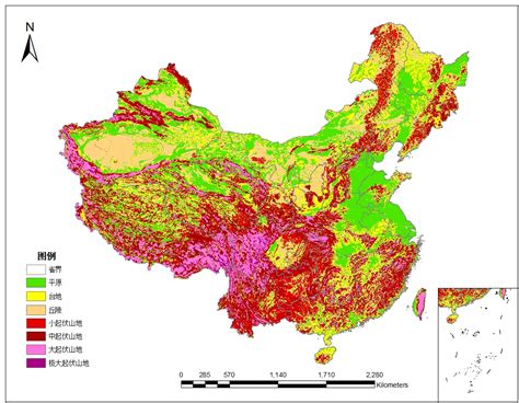 中华人民共和国地形图_360百科