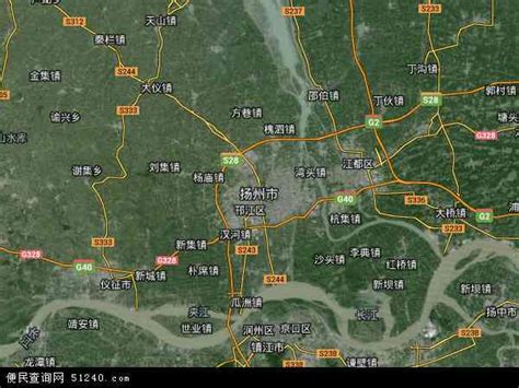 扬州 中国地图,扬州市版,扬州市广陵区_大山谷图库