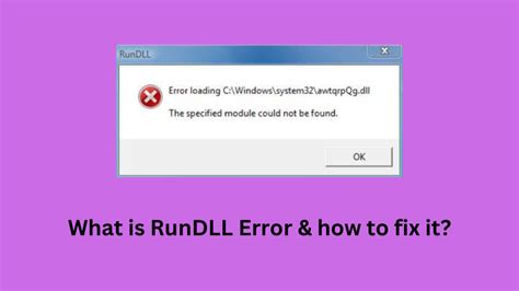 Windows 7 / 8 / 10 / XP / VistaでRundllエラーを修正する方法
