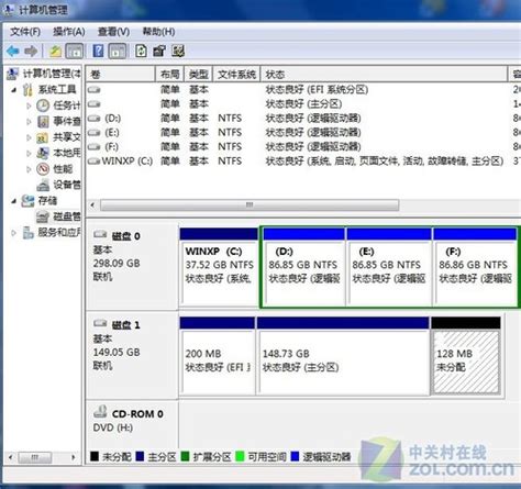 Windows 7小功能点应用：磁盘分区工具_软件资讯技巧应用-中关村在线