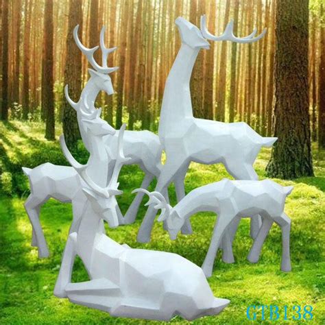 玻璃钢金色小鹿 仿铜鹿雕塑 KTV酒店装饰摆件麋鹿鹿群雕塑仿真鹿 ...