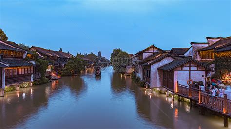 浙江乌镇美丽的夜色高清图片下载-正版图片500714270-摄图网