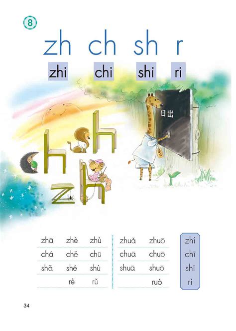 汉语拼音第8课：zh ch sh r
