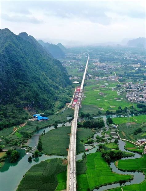 广西河池：贵南高铁建设五一不打烊 - 广西县域经济网