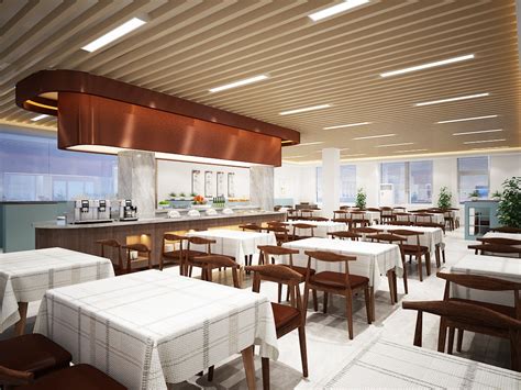 西安·中铁一局员工餐厅，员工餐厅设计，武汉金枫荣誉室内环境设计有限公司