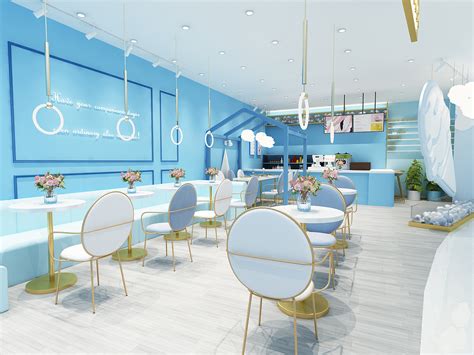 冰淇淋店面|空间|室内设计|尼古拉斯小张 - 原创作品 - 站酷 (ZCOOL)