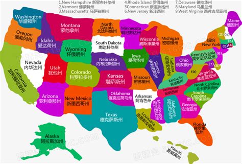 美国地图高清版大图片_美国重要城市分布图_微信公众号文章