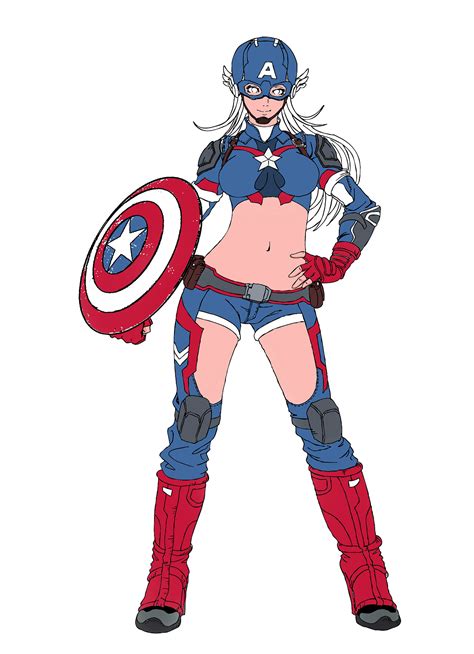 复仇者联盟之女版美国队长|插画|创作习作|真漫画人生 - 原创作品 - 站酷 (ZCOOL)