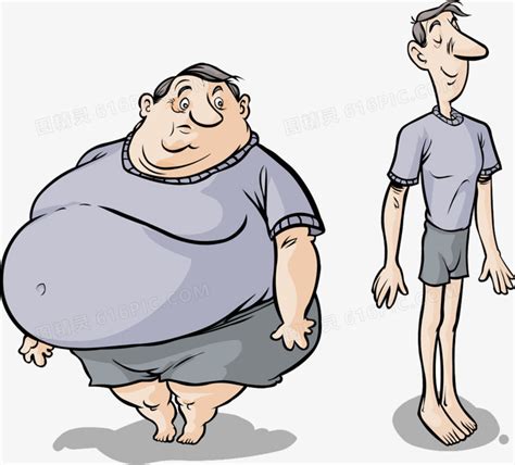 男士减肥瘦身对比图素材图片免费下载-千库网