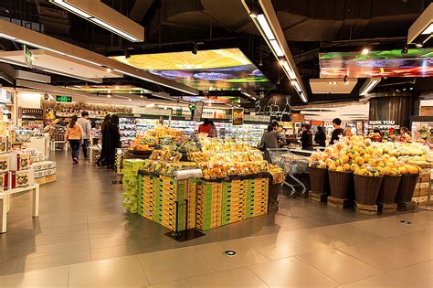 高档超市水果摊位展示高清图片下载-正版图片500180206-摄图网