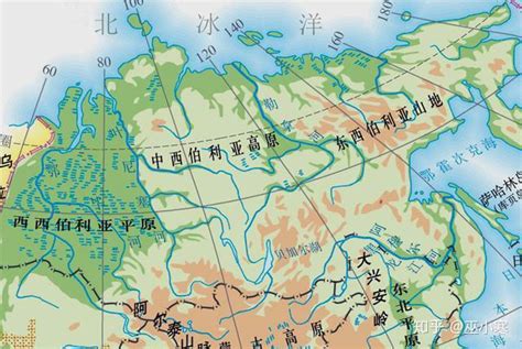 世界主要地形区－中西伯利亚高原_世界地理地图_初高中地理网