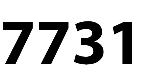 Zahl 7731