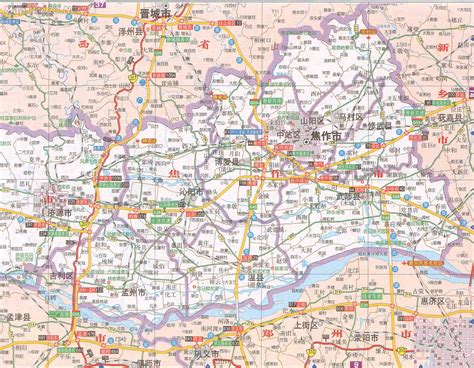 焦作市市区地图高清版,河南焦作市,焦作市各区划分_大山谷图库