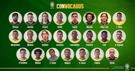 巴西2018世界杯国家足球队阵容 最新23人大名单-闽南网