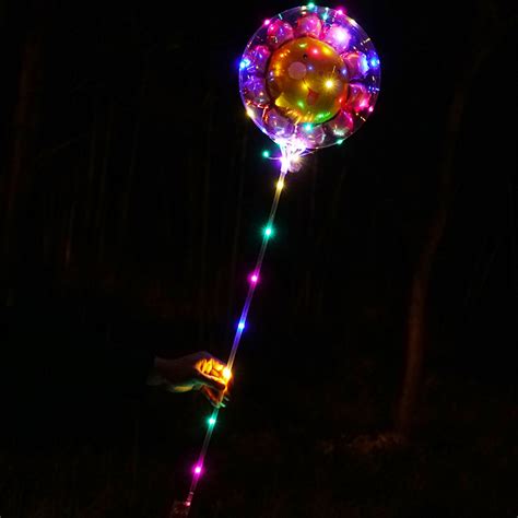 发光气球_波波球 发光气球 网红气球 彩灯气球 透明星空表白带灯 ...