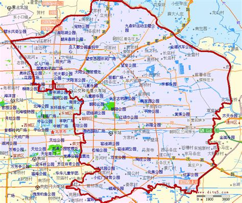 北京市朝阳区地图-北京朝阳区地图