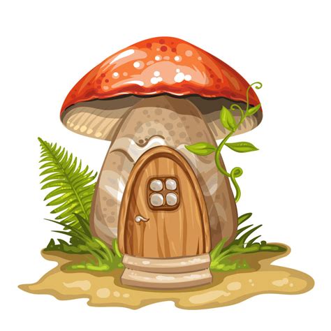 矢量卡通蘑菇屋图片-创意矢量可爱的卡通蘑菇屋插图素材-高清图片-摄影照片-寻图免费打包下载