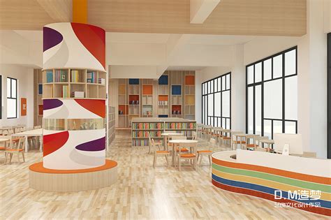 小学图书馆设计|空间|其他空间|在下方大头 - 原创作品 - 站酷 (ZCOOL)