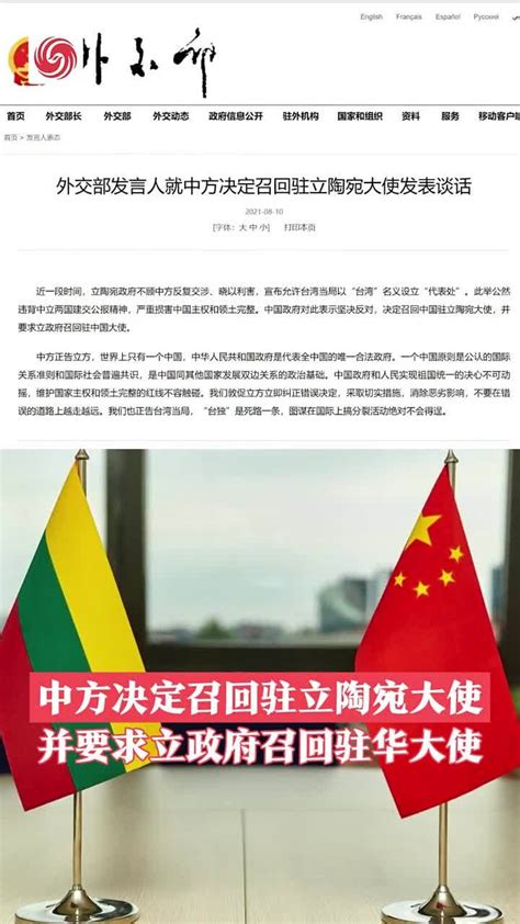 刚任命“台湾特使”，就要求中国取消制裁，立陶宛鬼迷心窍_凤凰网视频_凤凰网