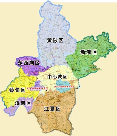 重磅!武汉13个区新版地图!|武汉市_新浪新闻