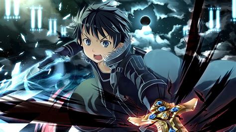 Online crop | HD wallpaper: Alfheim Online, Anime Boys, Excalibur ...