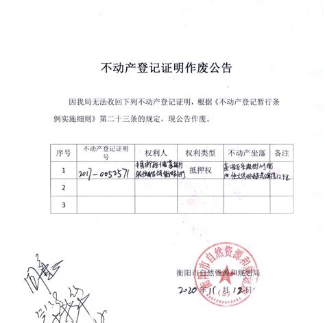 关于中国邮政储蓄银行股份有限公司衡阳市分行不动产登记证明 ...