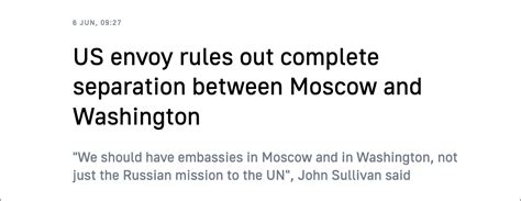 美驻俄大使称美俄不能断交，但承认存在“互关使馆”可能_凤凰网资讯_凤凰网