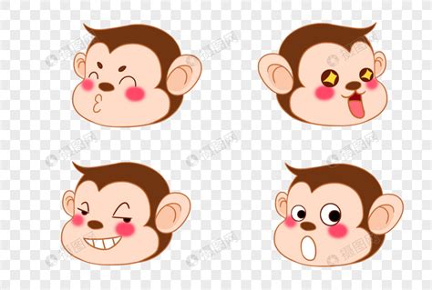 小猴子表情包元素素材下载-正版素材401876597-摄图网
