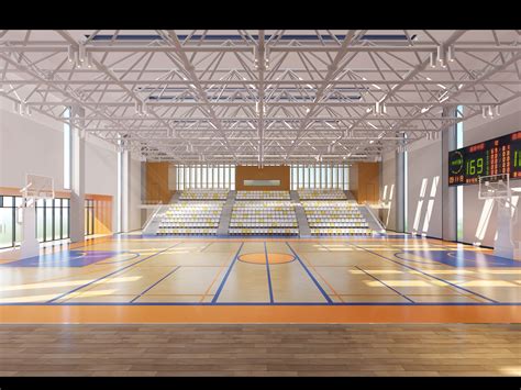 篮球馆图片|室内篮球馆设计|-体育场馆篮球架-强盟体育健身器材厂
