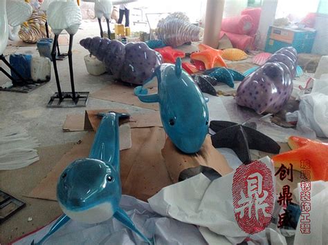海豚雕塑 - 深圳市创鼎盛玻璃钢装饰工程有限公司