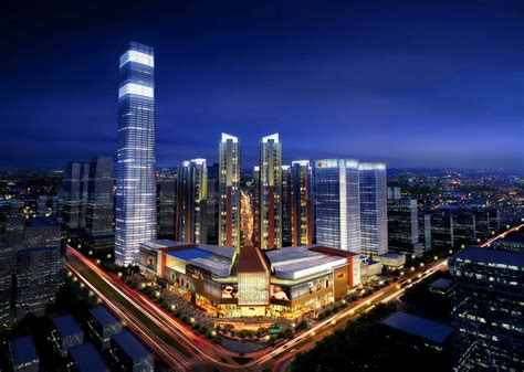 现代风格大型综合高层办公区及大型商业建筑sket - SketchUp模型库 - 毕马汇 Nbimer