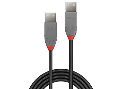 Lindy 36692 USB-Cable, 1.0m, Anthra Line, USB A 2.0, USB A 2.0 Buy ...