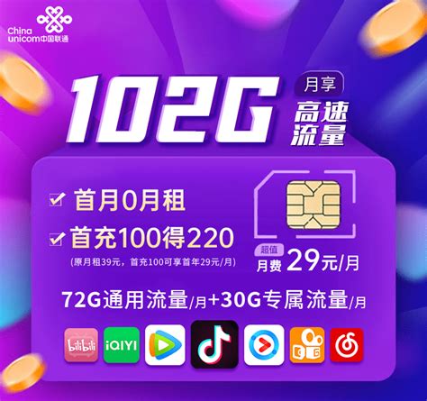 2022联通电话卡19/29元套餐详情介绍一览表-免流app推荐