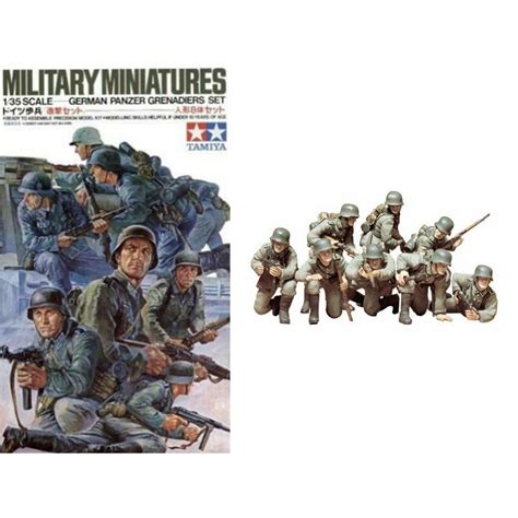 German Panzer Grenadiers Soldiers -- Plastic Model Military Figure Kit ...