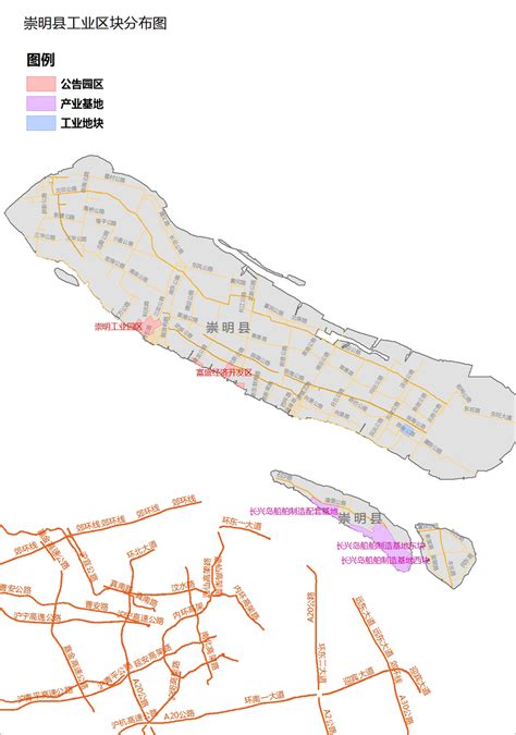 上海崇明县开发区地图 - 上海开发区招商网