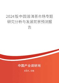 2024年普洱茶行业分析报告 - 2024版中国普洱茶市场专题研究分析与发展前景预测报告 - 产业调研网