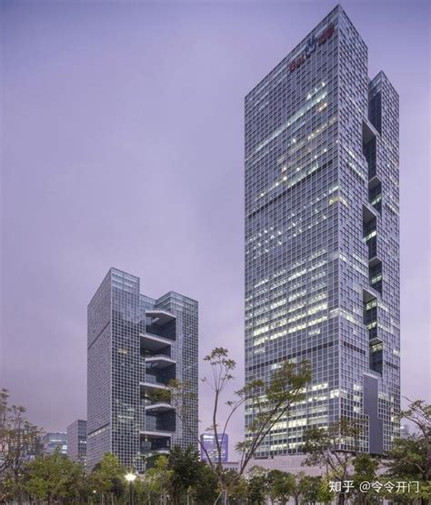百度国际大厦建筑摄影 高楼夜景拍摄 深圳南山_野人笑摄影-站酷ZCOOL