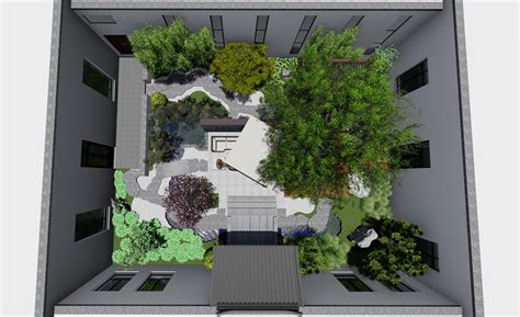 私人别墅庭院设计主要分为几个功能区_田原景观